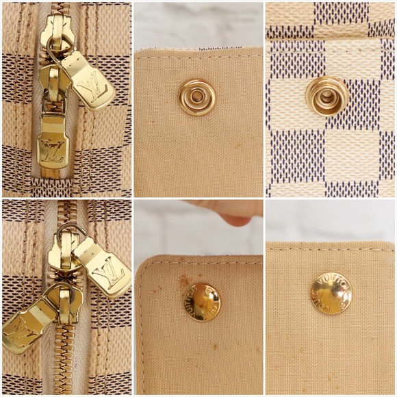 Louis Vuitton Naviglio Damier Azur Crossbody White Shoulder Bag Messenger Purse - Picture 10 of 16